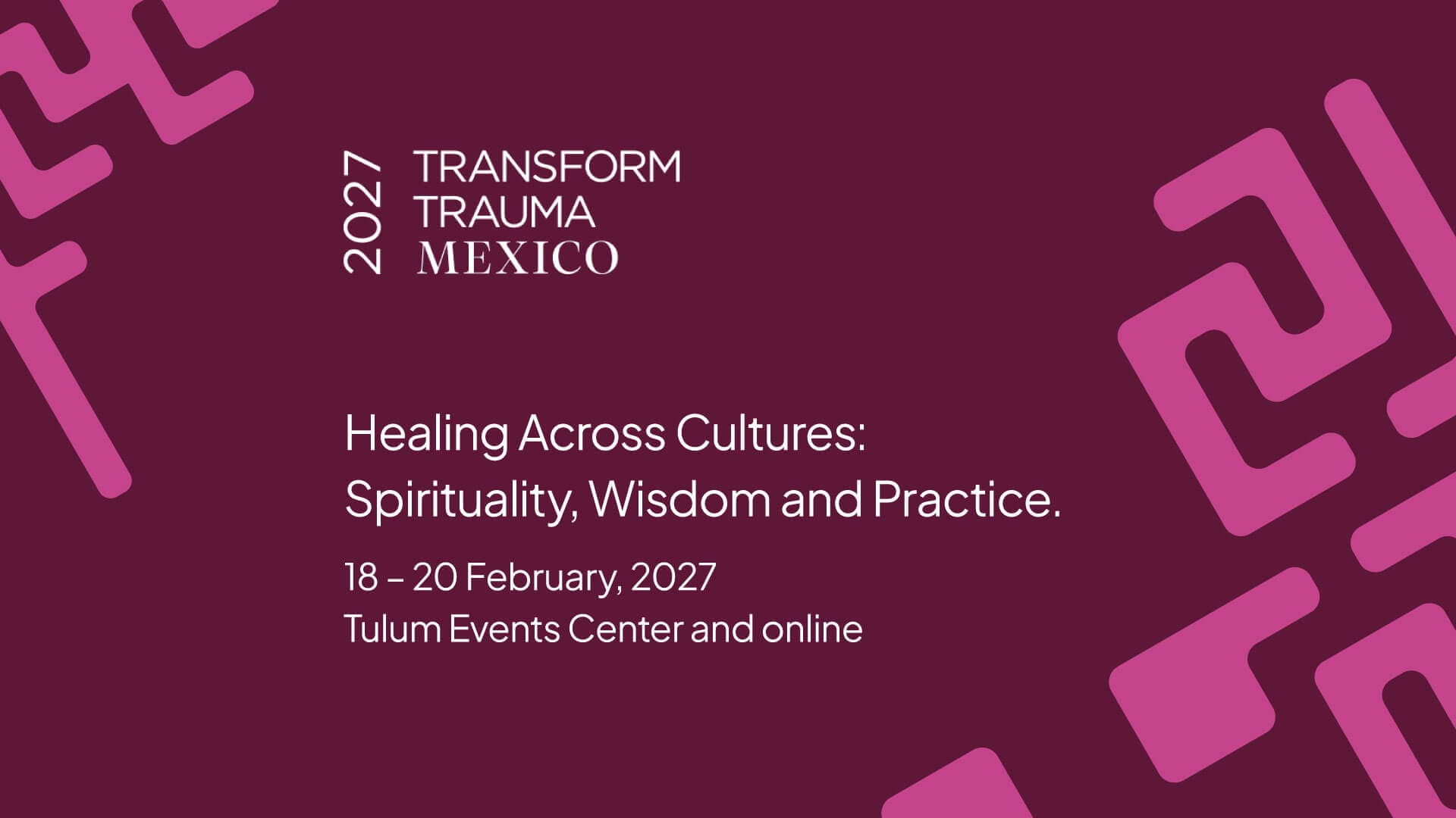 Cartel oficial de Transform Trauma México 2027