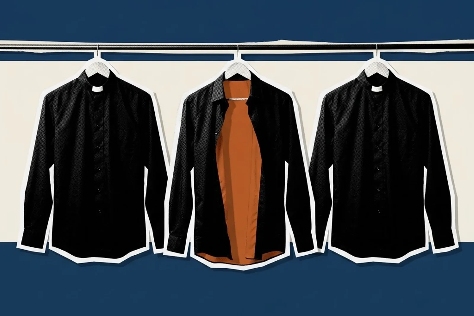 Cover illustration for the essay: The Psychology of a Catholic Priest